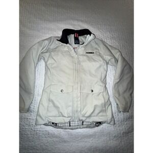helly‎ hansen warmcore womens small jacket winter coat ivory soft